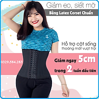 Đai latex 25 xương cao su non Hy Lạp - Gen nịt bụng giảm mỡ - Đai định hình lên dáng chuẩn