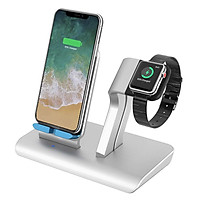 Đế Sạc Không Dây 2 trong 1 Cho iPhone (X/8/8 Plus) Apple Watch Series 1/2/3