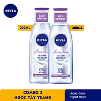 Combo 2 Nước Tẩy Trang NIVEA Acne Care Ngừa Mụn Micellar Water 200ml - 89271