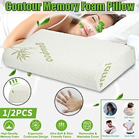 1PCS / 2PCS -- C0ntour Memory Foam Pillow Orthopedic Neck Pain Cervical Cervical 30x50x10x7cm