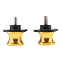 2pcs M6 X1.0 Motorcycle Swing Arm Sliders Spools CNC Swing Arm Stand Screw for Yamaha TMAX530 TMAX500