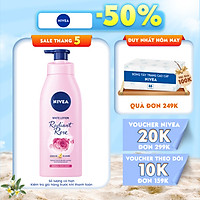Sữa Dưỡng Thể Dưỡng Trắng NIVEA Hương Hoa Hồng Radiant Rose (350ml) - 85707