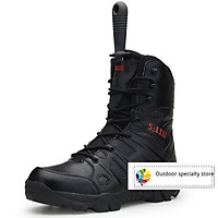 Giày boots phong cách quân đội chuyên nghiệp cho nam