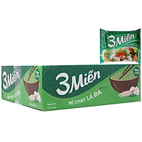 Mì 3 miền chay lá đa thùng 30 gói 65g