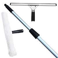 Dụng Cụ Lau Kính Cán Dài 1,2m LA-02 Hàng Chuyên Dụng, Chất Lượng Cao, Bảo Hành 6 Tháng, Tặng 1 Khăn Lau Kính