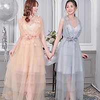 QUẢNG CHÂU Đầm dự tiệc xếp tầng kết cườm sang trọng TRIPBLR T - size M/L ( kèm ảnh/video thật) MS137V bi