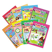 Tô Màu Nối Số Thông Minh Cho Bé 3-6 Tuổi (Bộ Túi 8 Cuốn) (Tặng kèm booksmark)