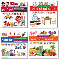Combo 4 Cuốn Từ Điển Bằng Hình Với Chủ Đề Quen Thuộc Cho Bé