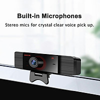 Webcam 2K Full HD 1080P Máy ảnh web có micrô USB Cắm Web Cam