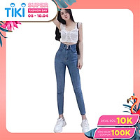 Quần jean nữ Lưng Cao Julido Store, chất jean co dãn 4 chiều ống ôm chân mẫu MH02