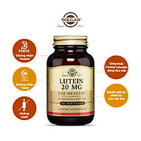 NHẬP KHẨU USA CHÍNH HÃNG - Viên uống bổ mắt bổ sung lutein, tăng cường thị lực Solgar Lutein 20mg