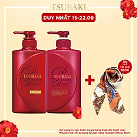 Bộ Đôi TSUBAKI Dưỡng Tóc Bóng Mượt (490ml/chai)