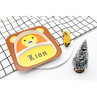 Khay ăn dặm chia 2 ngăn từ tre Bamboo kháng khuẩn cho bé Royal care D7006 - đồ dùng an toàn cho trẻ