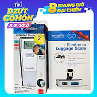 Nhiệt kế hồng ngoại đo trán Microlife FR1MF1 (Tặng kèm cân xách tay mini NS14)