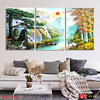 Bộ tranh treo tường phong thủy trang trí nội thất đẹp và giá gốc tại xưởng mới nhất thị trường ĐL 56