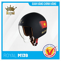Nón bảo hiểm 3/4 đầu Royal M139 Design Cờ Việt Nam
