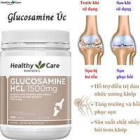 Glucosamine Úc Healthy Care HCL 1500mg Hỗ Trợ Giảm Đau Nhức Xương Khớp, Tăng Trưởng Và Hồi Phục Sụn, Sản Xuất Chất Nhầy Bôi Trơn Khớp - Hộp 400 Viên