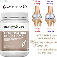 Glucosamine Úc Healthy Care HCL 1500mg Hỗ Trợ Giảm Đau Nhức Xương Khớp, Tăng Trưởng Và Hồi Phục Sụn, Sản Xuất Chất Nhầy Bôi Trơn Khớp - Hộp 400 Viên - Nội Địa Úc