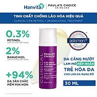 Tinh chất chống lão hóa từ Retinol và Bakuchiol Paula's Choice Clinical 0.3% Retinol + 2% Bakuchiol 30ml mã 8015
