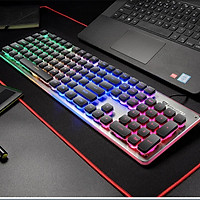 Bàn phím giả cơ chuyên chơi game LANGTU L1 bảng kim loại cao cấp có LED chiếu sáng Full size 104 phím - Hàng chính hãng