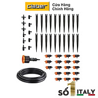Bộ Tưới Nhỏ Giọt Cơ Bản Claber Drip Starter Kit, dùng cho 20 chậu cây, đầu tưới nhỏ giọt điều chỉnh lưu lượng 0-6 l/h