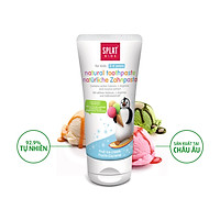 Kem đánh răng tự nhiên mùi dâu, kem trái cây 50ml cho bé 2 - 6 tuổi Splat KIDS Nga, không cay an toàn bé nuốt, ngừa sâu răng