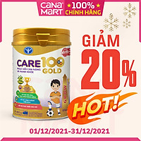 Sữa bột tốt cho bé Care 100 GOLD dành cho trẻ thấp còi, biếng ăn (900g)