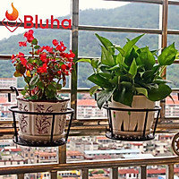 Combo 3 Giá Treo Hoa - Giỏ Treo Chậu Hoa Ban Công Sắt Sơn Cao Cấp - Giỏ Treo Chậu Hoa Nhiều Màu