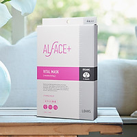 (Hộp 4 cái) Mặt Nạ Siêu Dưỡng Ẩm Nhật Bản Alface Vital Mask, Dành Cho Da Khô Và Lão Hóa, Bảo Vệ Da Với 17 Loại Axit Amin, Ceramide, Chất Chống Oxy Hóa, HA, Collagen