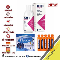 Nước súc miệng Kin Gingival và Hecxin ngăn ngừa viêm nướu 250ml/2500ml