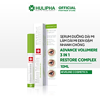 Serum dưỡng mi Advance Volumiere Eveline giảm rụng lông mi và kích thích lông mi mọc dài - Tuýp 10ml