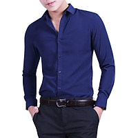 Áo sơ mi nam công sở cao cấp phong cách Hàn Quốc