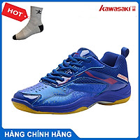 Giày cầu lông kawasaki K086 chính hãng dành cho cả nam và nữ, chuyên nghiệp chống trơn trượt - tặng tất thể thao bendu