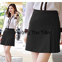 CHÂN VÁY XẾP LI THỜI TRANG CHÂT LIỆU TUYẾT MƯA