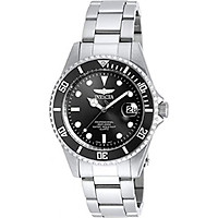 Invicta Men's 8932OB Pro Diver Analog Quartz Silver; Dial color - Black Stainless Steel Watch