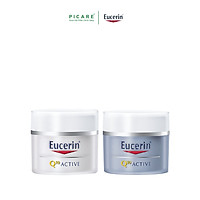 Eucerin Combo Kem Dưỡng Chống Lão Hóa Ban Ngày Và Ban Đêm Q10 Active
