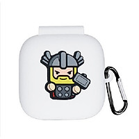 Bao Case Ốp Bảo Vệ Tai Nghe Galaxy Buds Live Hình Siêu Anh Hùng Kèm Móc Treo Thép Không Rỉ