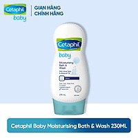 Sữa tắm dưỡng ẩm dịu nhẹ hằng ngày cho bé Cetaphil Baby Moist Bath&Wash 230ml