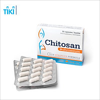 Chitosan+chromium (30 viên) - Viên uống hỗ trợ giảm cân an toàn, giảm hấp thu chất béo, giảm nguy cơ béo phì, hỗ trợ hạ mỡ máu, ngăn ngừa các bệnh tim mạch, huyết áp