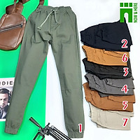 Quần kaki nam, kiểu quần jogger, chất liệu kaki co giãn - NH Shop