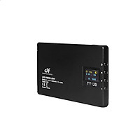 Df Digitalfoto Yy120 10W Bi-Color Led Video Light Ultra Thin Dimmable Panel Light 3300K-5600K Cri 95+ For Vlogging Video - Black