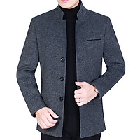 Áo khoác dạ nam dáng ngắn cổ đứng mẫu mới NAD53