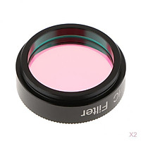 2 Pieces 1.25" UHC Light Pollution Reduction Filter for Telescope Eyepiece