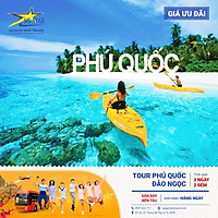 Tour Sài Gòn Đi PHÚ QUỐC 3N3Đ - VinPearl Land - Trải Nghiệm Cáp Treo Dài Nhất Thế Giới - Lặn Ngắm San Hô - Thưởng Thức Đặc Sản