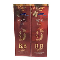 Combo 2 hộp Kem nền BB Hồng sâm đỏ Hàn Quốc-My SU S II R Red Ginseng B.B Cream (40ml),  kem lót nền BB My Gold, kem nền Hàn Quốc, kem nền che khuyết điểm