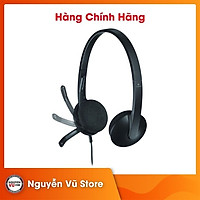 Tai nghe có dây Logitech H340 - Mic giảm ồn, điều khiển trên dây, âm thanh kỹ thuật số, đệm tai thoải mái, kết nối USB-A - Hàng chính hãng