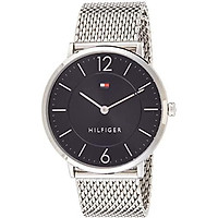 Tommy Hilfiger Men's Sophisticated Sport Quartz Watch with Stainless-Steel Strap, Silver, 20 (Model: 1710355)