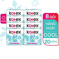 Combo 8 Băng Vệ Sinh Kotex Hằng Ngày Cool 20 miếng