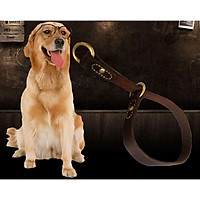 vòng cổ xiết cho chó bằng da bò bản to 2cm ,dành cho chó vừa và lớn rottweiler.malinois.doberman,bully,pitbull,v.v...