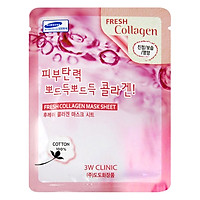 Mặt Nạ Tái Tạo Da Từ Collagen 3w Clinic Fresh Collagen Mask Sheet 100% Cotton (23ml)